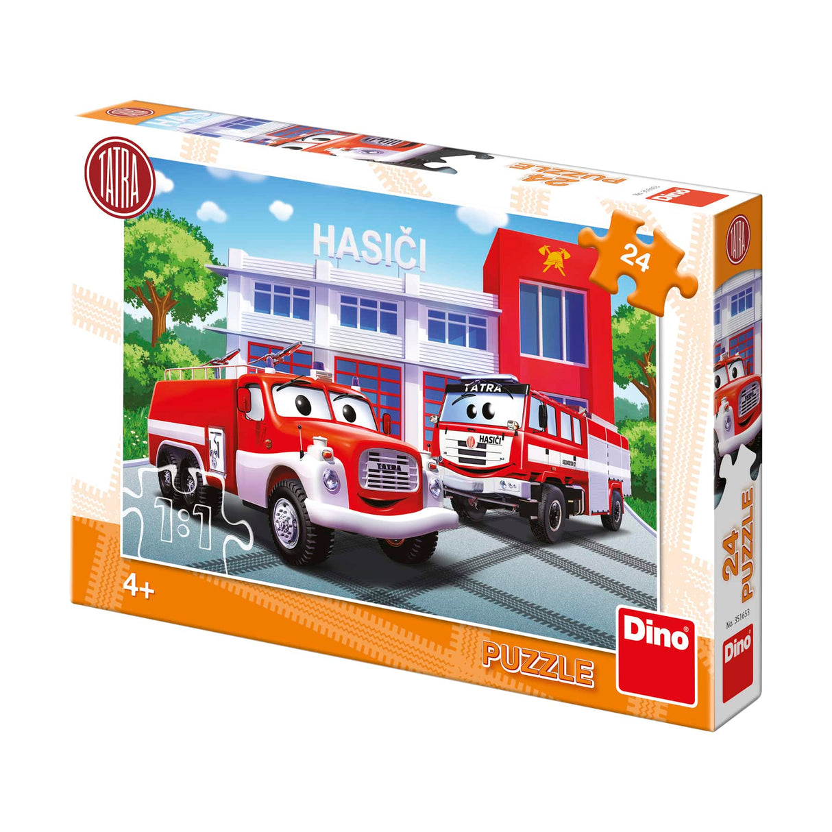 Dinotoys dino puslespil - Tatra brandvæsen - 24 brikker