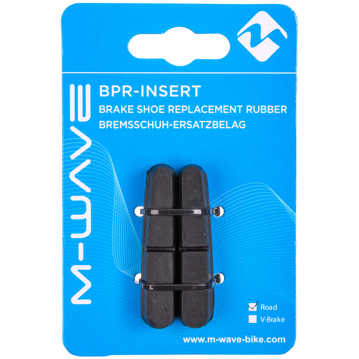 M-wave bpr-insert-rr bremsesko udskiftningsgummi
