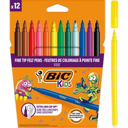 Bic tuschpenne visa assorteret 12 stk