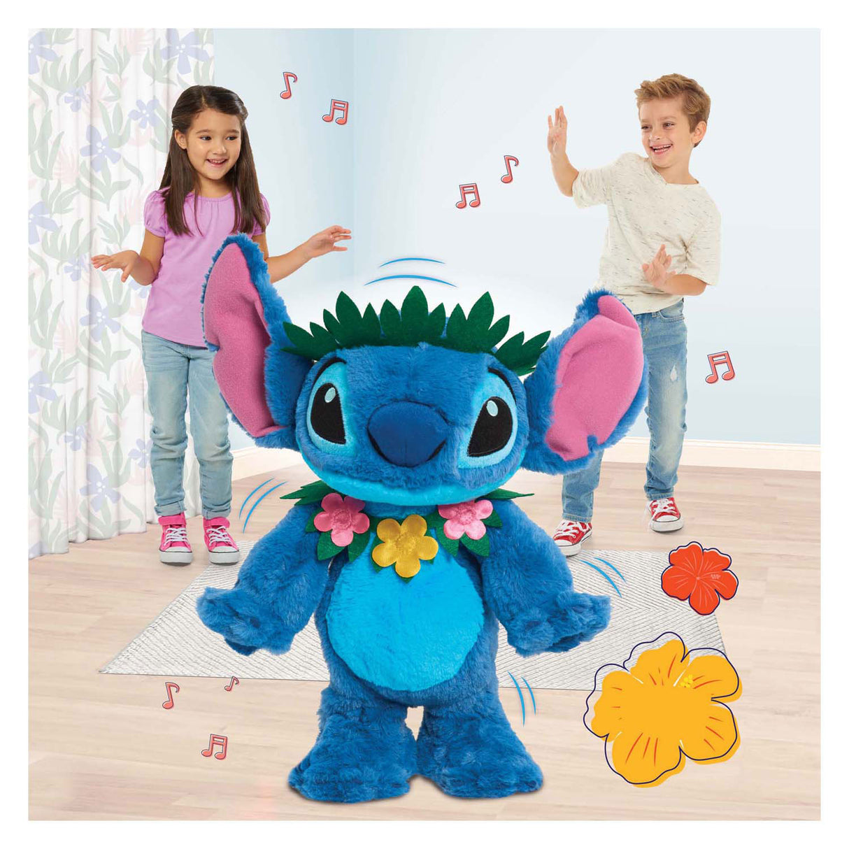 Spectron danse og synge nuttet plys - stitch