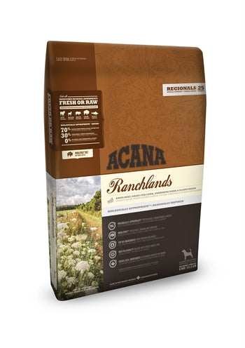 Acana højeste protein ranchlands hund