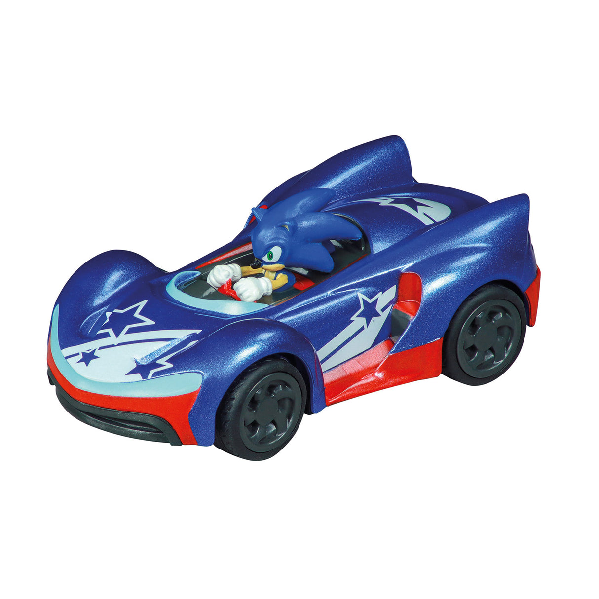 Carrera pull back bilteam sonic racing - blå