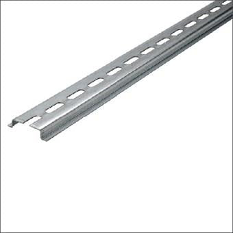 Jmv din skinne ts35 galvaniseret 6mm med slids 2mtr