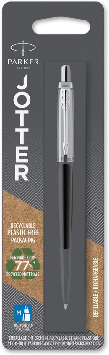 Parker Jotter kuglepen | kensington rød | medium punkt med blåt blæk
