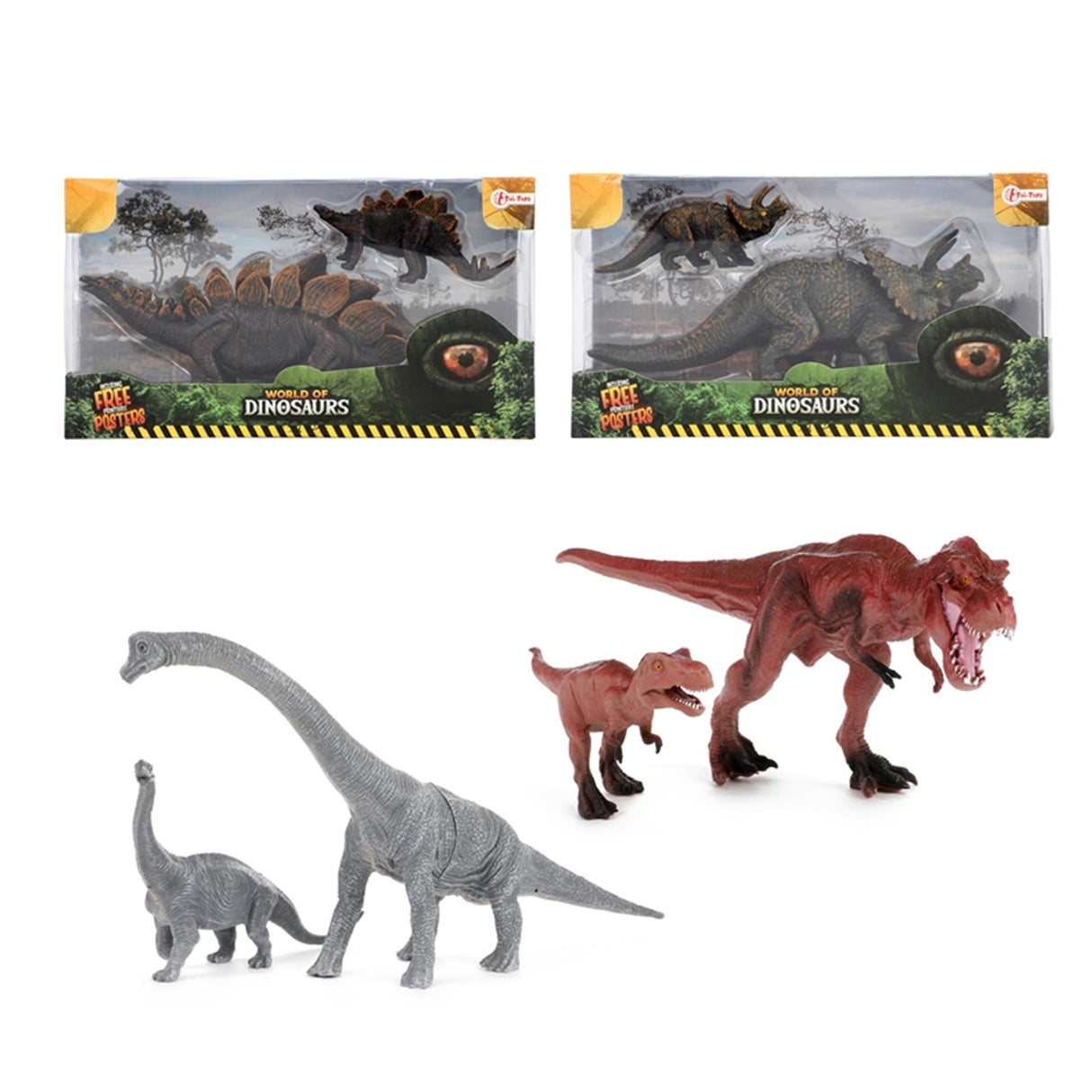 Toi-legetøj toi-legetøj dinosaurernes verden mor med barn dino