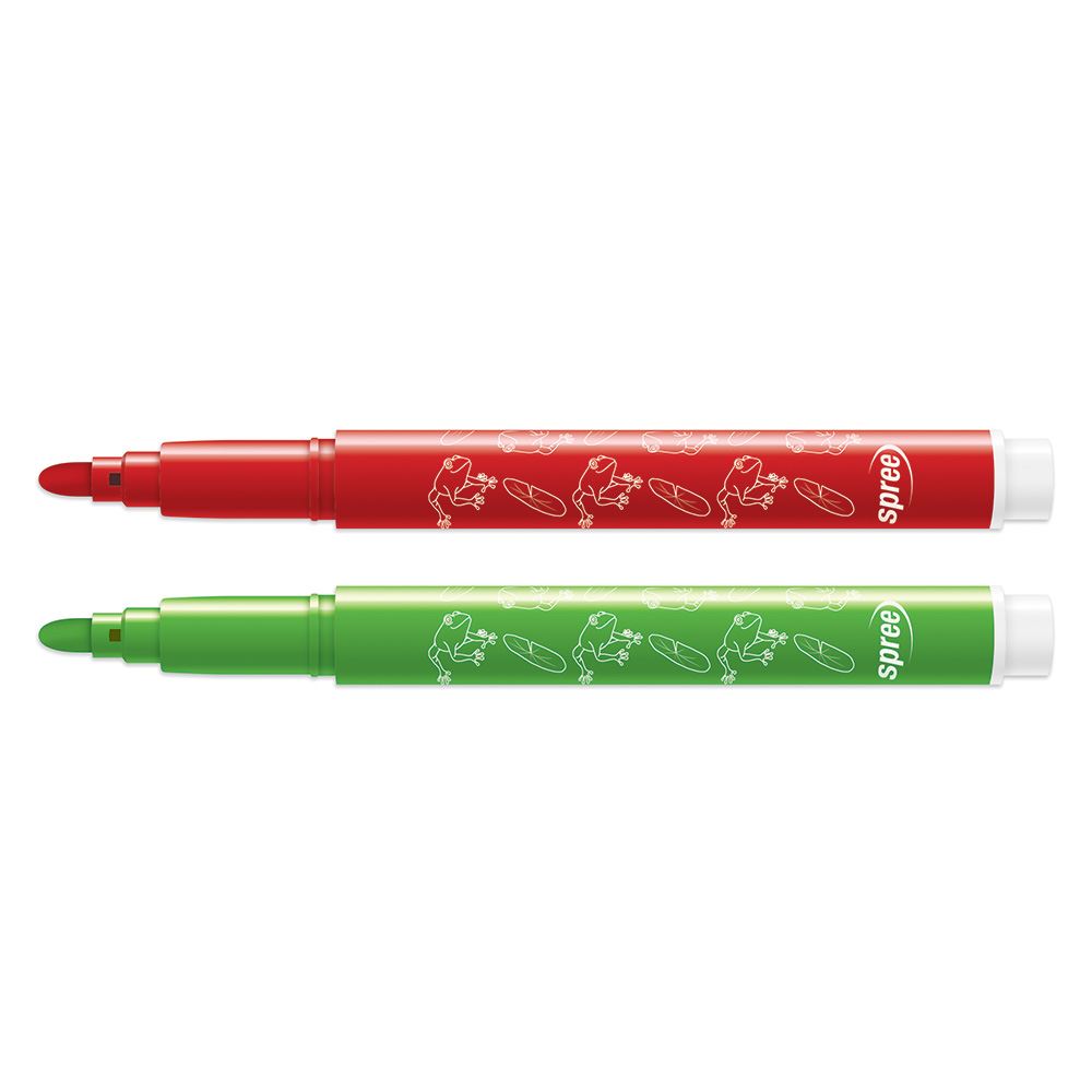 Marker kunst, 12 farver. 4 mm. pp boks