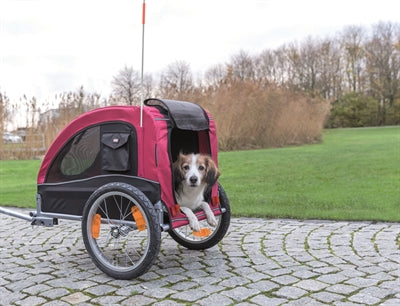 Trixie Dog Bike Cart sort rød