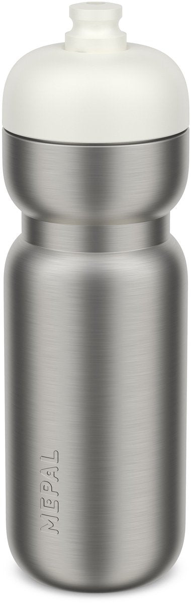 Mepal rvs bidon pull sport - 800 ml - pak. open en drink - lichtgewicht rvs - vaatwasmachinebestendig - drinkflessen - ceramic white