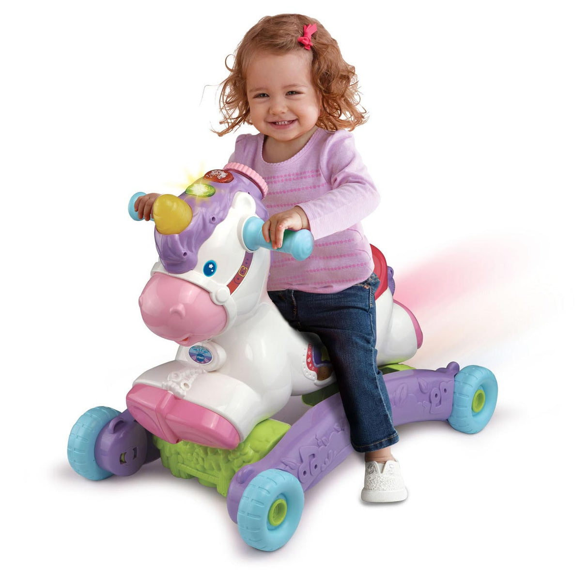 Vtech bump and play enhjørning - interaktivt babylegetøj - læring af musik - fra 1 til 4 år