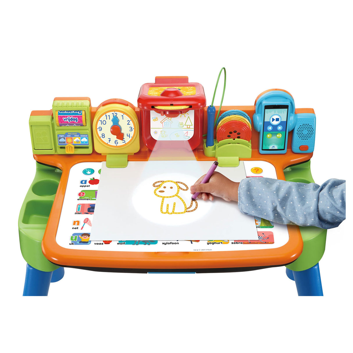 Vtech my magic desk 5 i 1 - interaktivt legetøj - børneskrivebord - småbørnsbord - til drenge piger