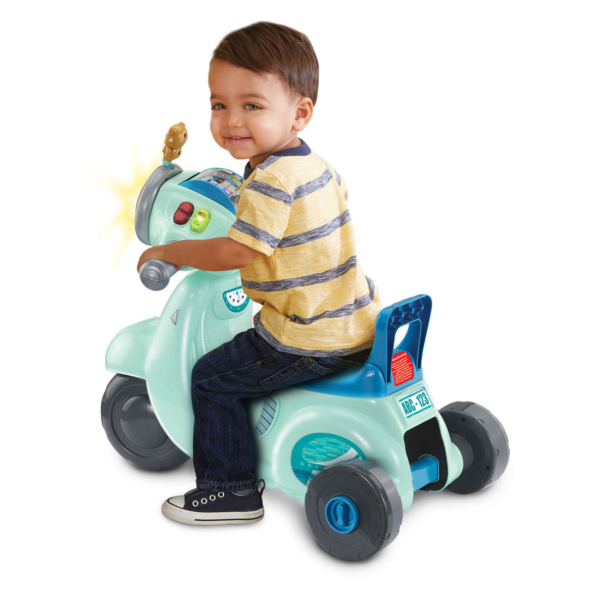 Vtech 2i1 løbescooter blå