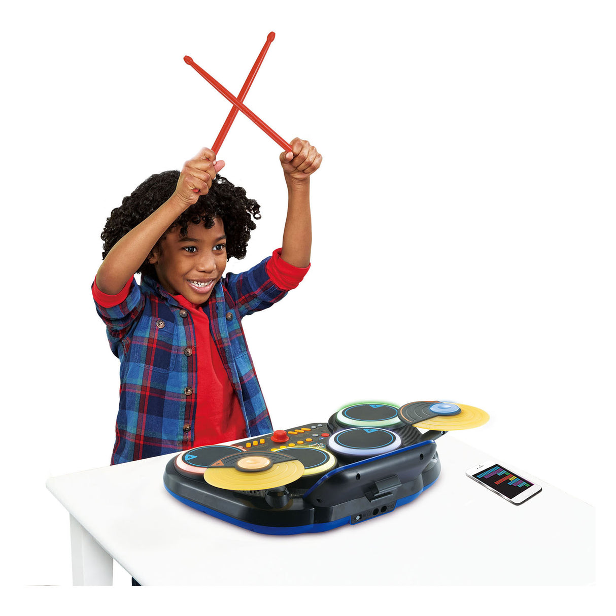 Vtech kidi DJ-trommer - interaktivt legetøj - stimulerer kreativiteten - inklusive optagefunktion Bluetooth - legetøj fra 6 år