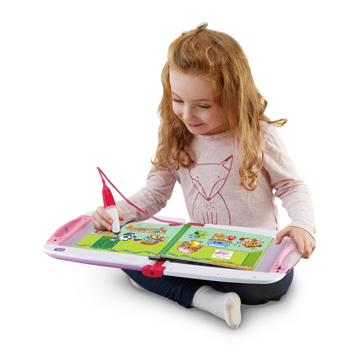 Vtech magibook startsæt pink med demobog