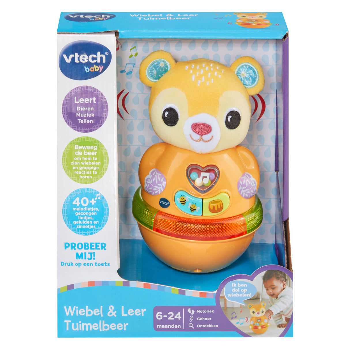 Vtech wobble og læder tumlebjørn