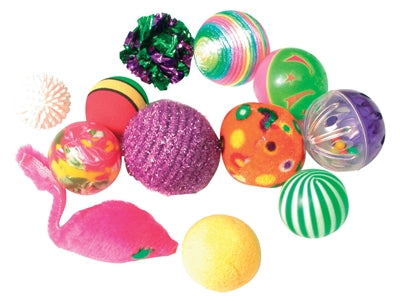 Zolux kattelegetøj fancy farvede bolde assorteret