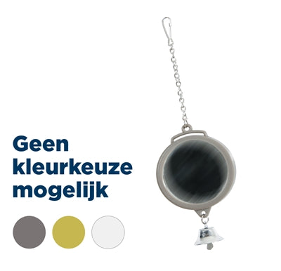 Zolux spejl rundt med klokke assorteret