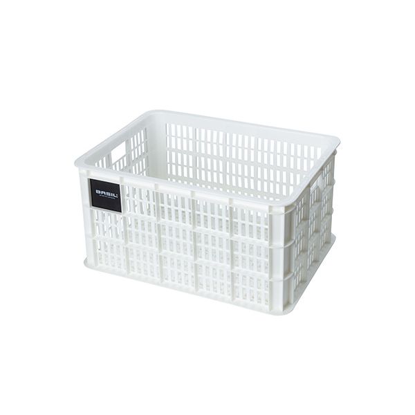 Basilikum fietskrat l - stor - 40 liter - hvid