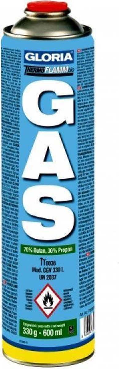 Gloria 1025294 - gasflaske løs | 12 stk