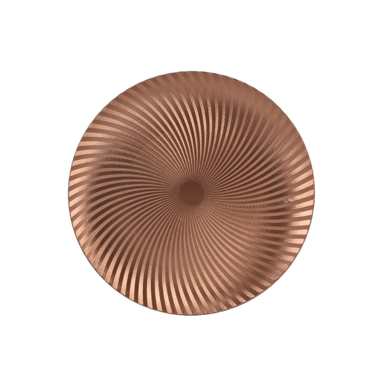 Decoris bundplade brandy ø33xh1,5cm