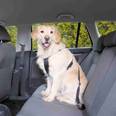 Trixie hundesele bil inklusive bælte sort