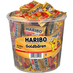 Frugtgummi haribo guldbjørne 10 g ananas, æble, jordbær, hindbær, citron