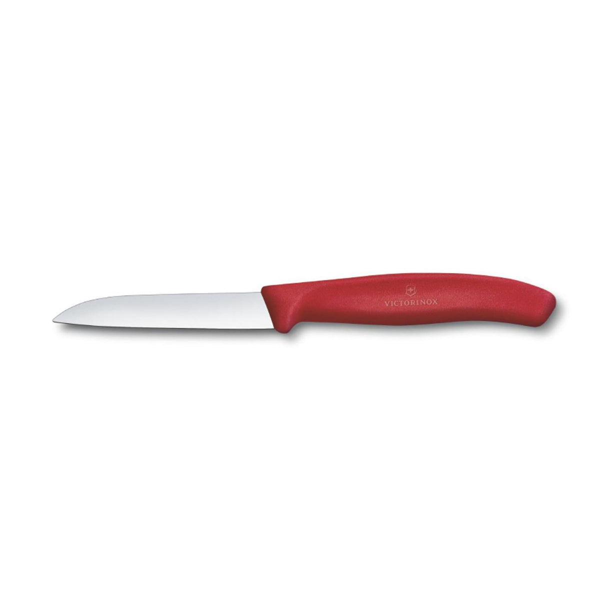 Victorinox skrællekniv rustfrit stål rød glat 8cm