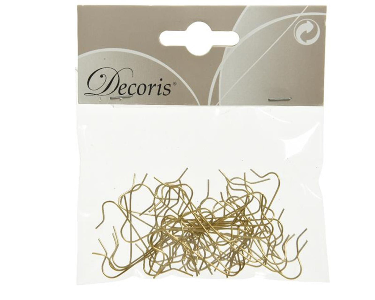 Decoris juletræskrog 50 i pose 3,5 cm guld (ophæng)