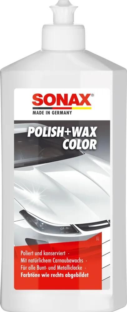 Sonax bil polish polish voks farve nanopro farve polish + voks hvid