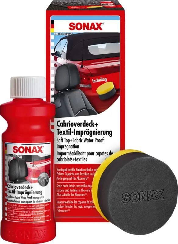 Sonax imprægneringsmiddel convertible deck textilimprägnierung cabrioverd.+textilimpr. .