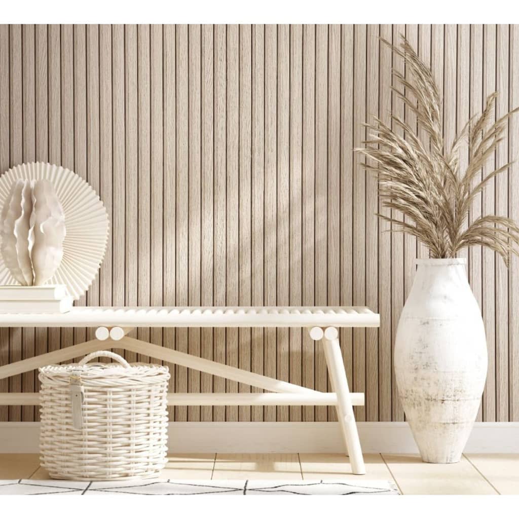 North Wall Wallpaper Botanica Trælameller Beige