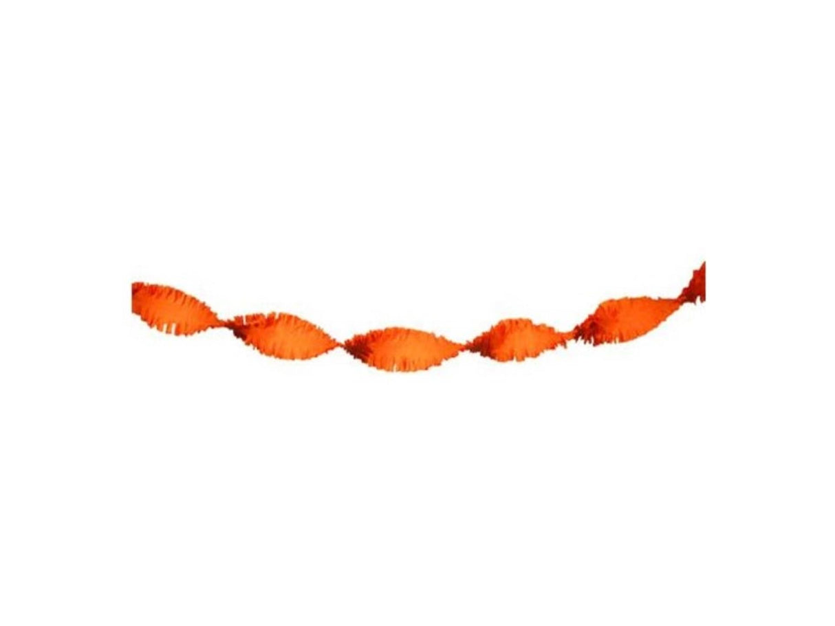 Crepe twist guirlande 5m orange