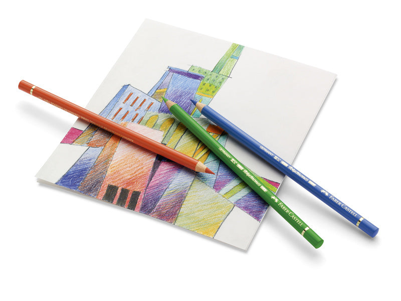 Faber Castell FC-110012 farveblyant polychromos 3,8 mm kernetykkelse æske med 12 stykker