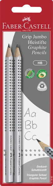 Faber Castell FC-111992 blyantsæt 2 styks jumbo med greb hårdhed HB