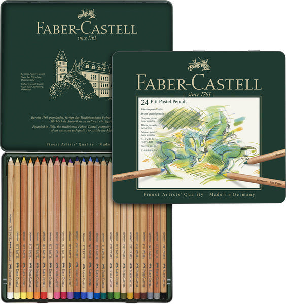 Faber-castell pastelblyanter - dåse 24 stykker -fc-112124