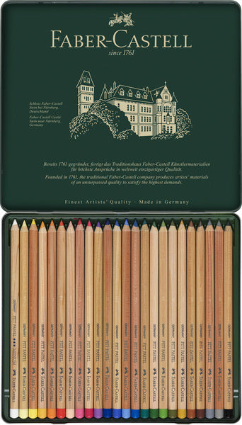 Faber-castell pastelblyanter - dåse 24 stykker -fc-112124