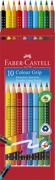 Faber castell fc-116613 farveblyant faber-castell grip 2001 sletbart penalhus med 10 stk.