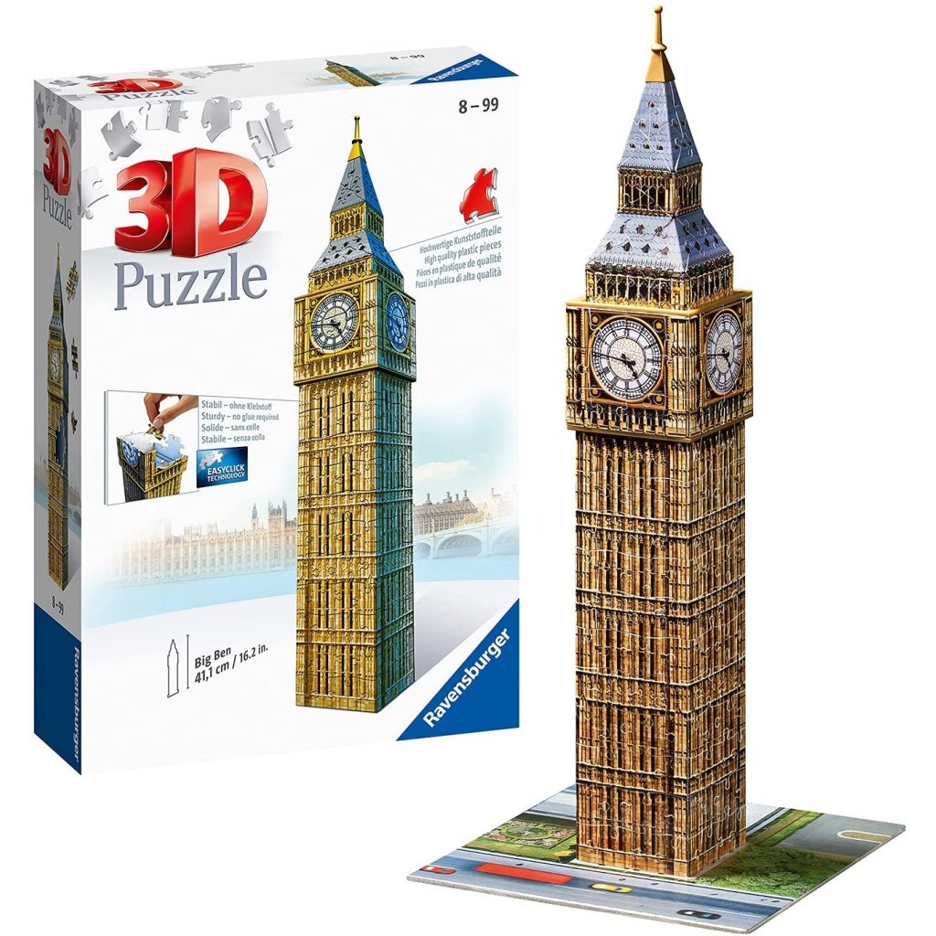 Ravensburger Big Ben - 3D-puslespilsbygning med 216 brikker
