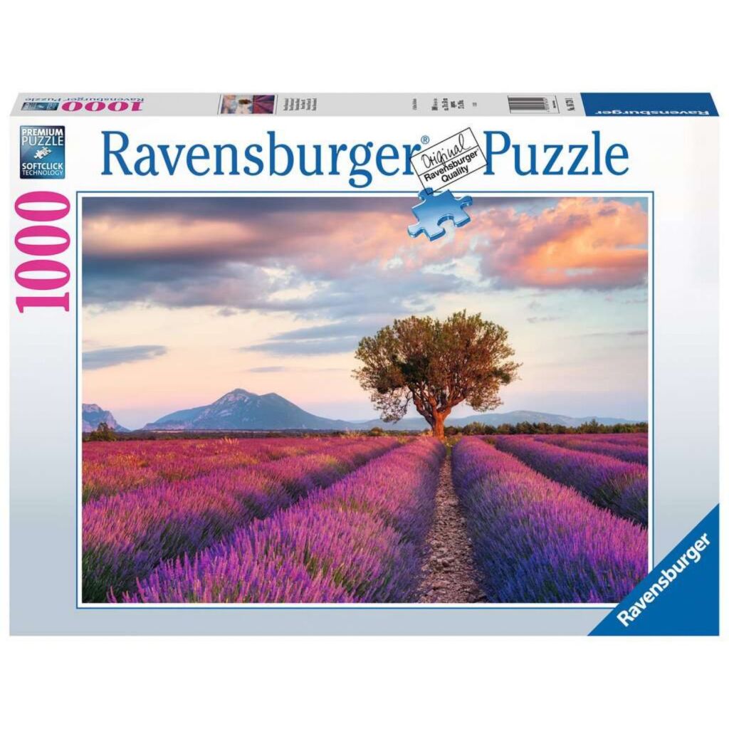 Ravensburger puslespil lavendelmarker 1000 brikker