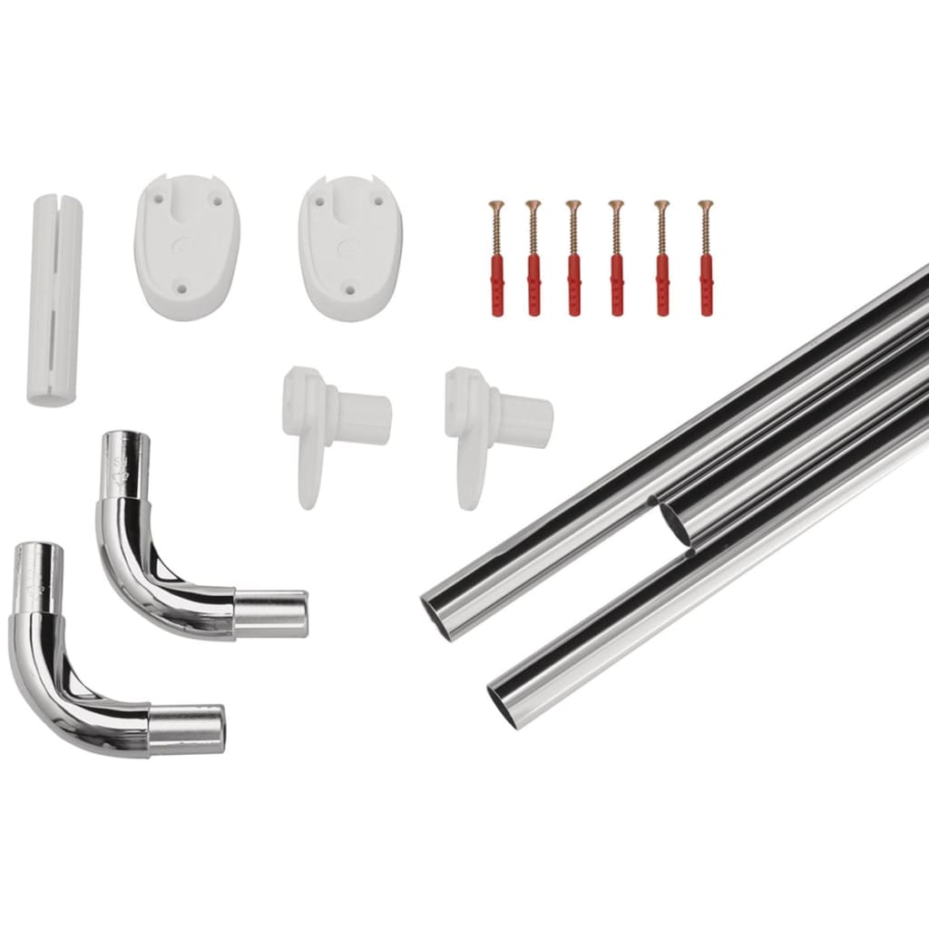 Ridder hjørne bruser curil jernbane universal 25 mm krom 59500