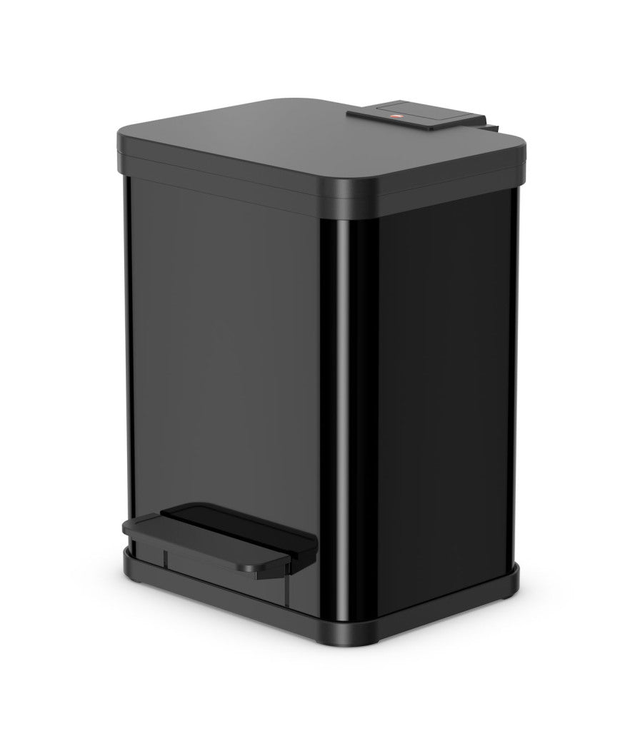 Hailo 0622-260 öko duo plus m pedalspand 2x 9l sølv sort