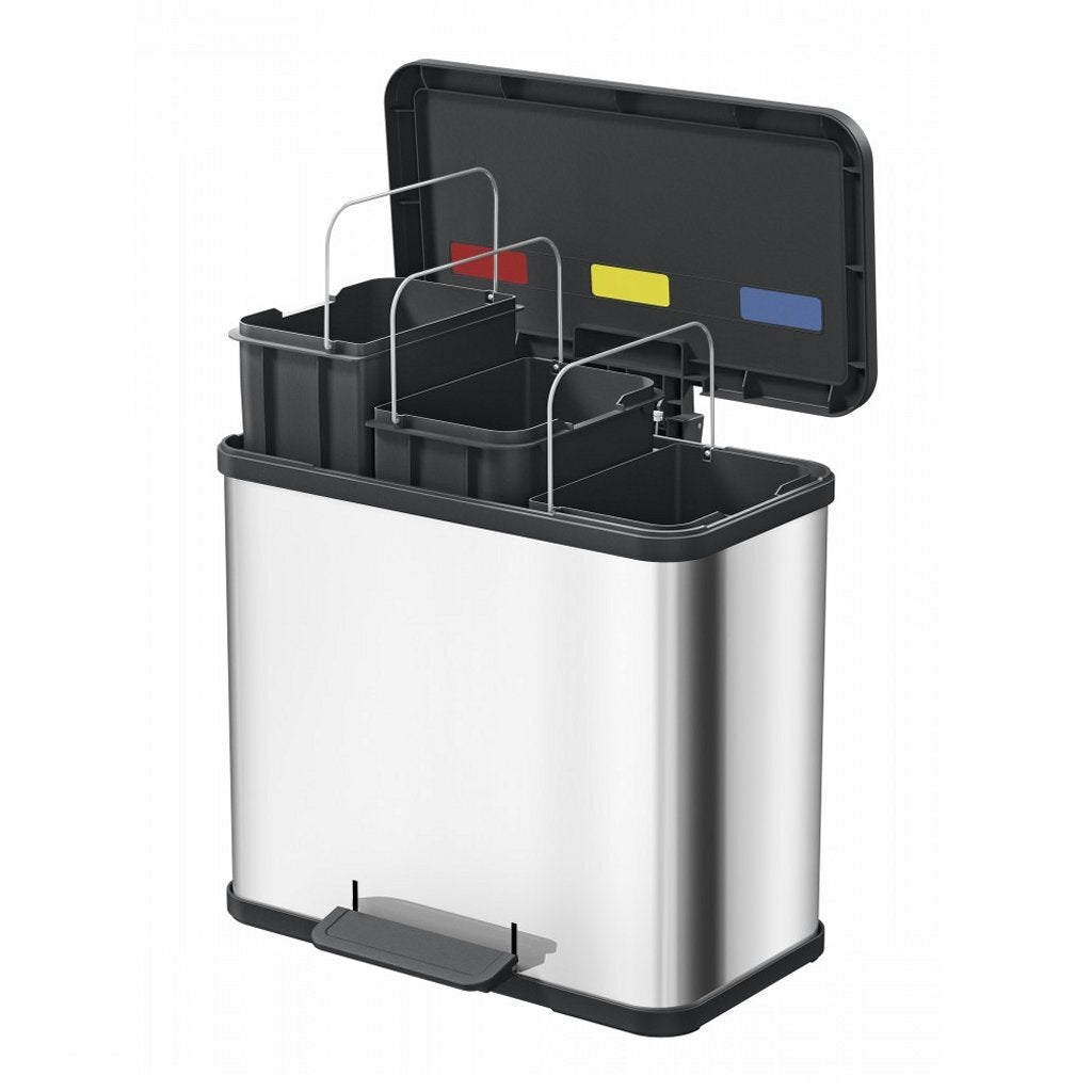Hailo öko trio plus affaldsspand - 3 x 9l - sort