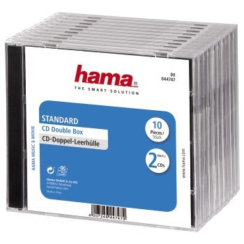 Hama CD boks 10 pak 2CD cover forseglet