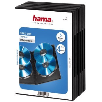 Hama DVD quad box 4DVD sort 5 pak