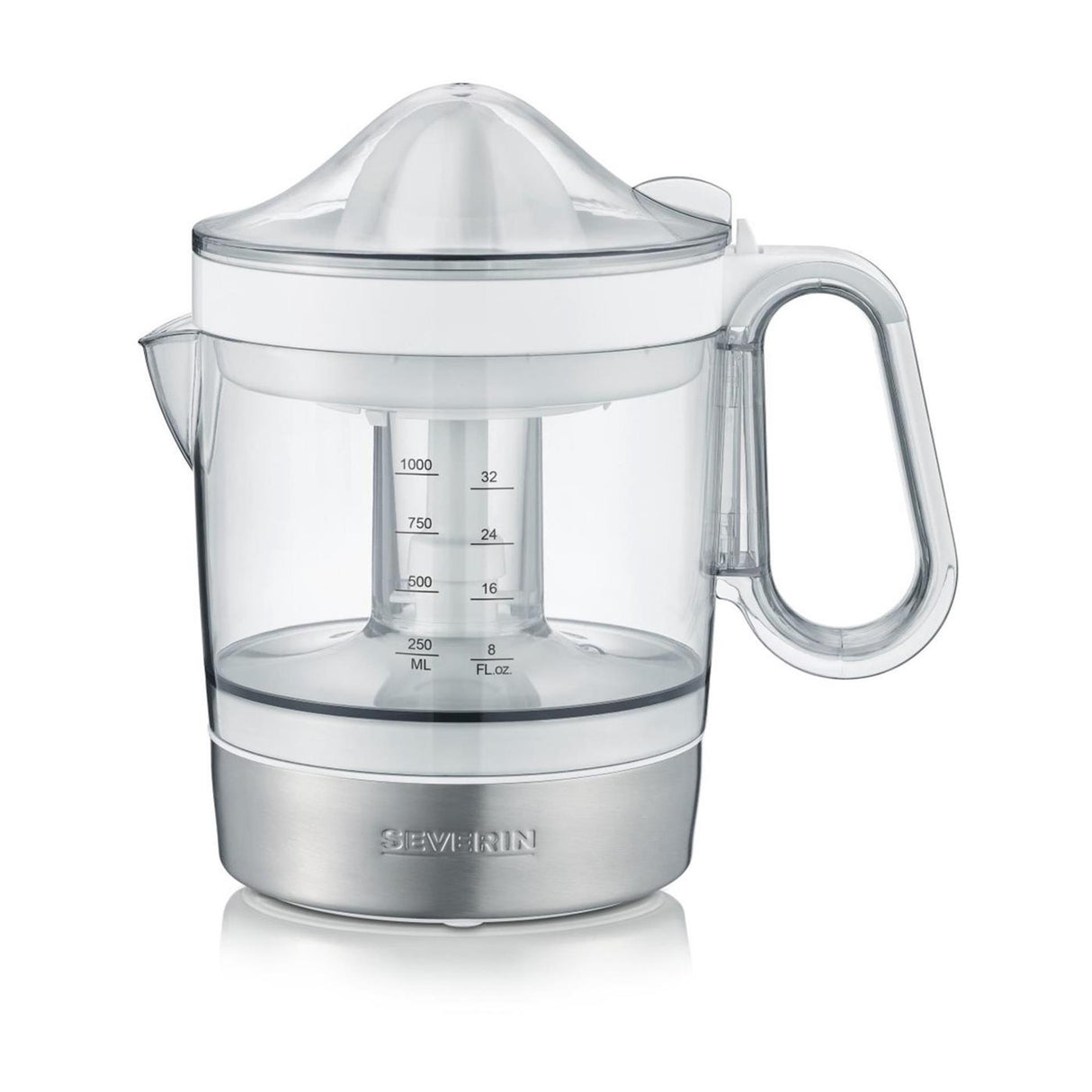 Severin citruspresse 1l 40w rustfrit stål hvid