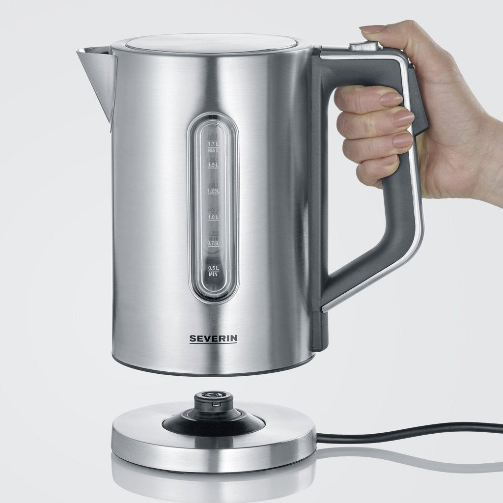Severin wk3418 elkedel 1,7l 3000w rustfrit stål sort