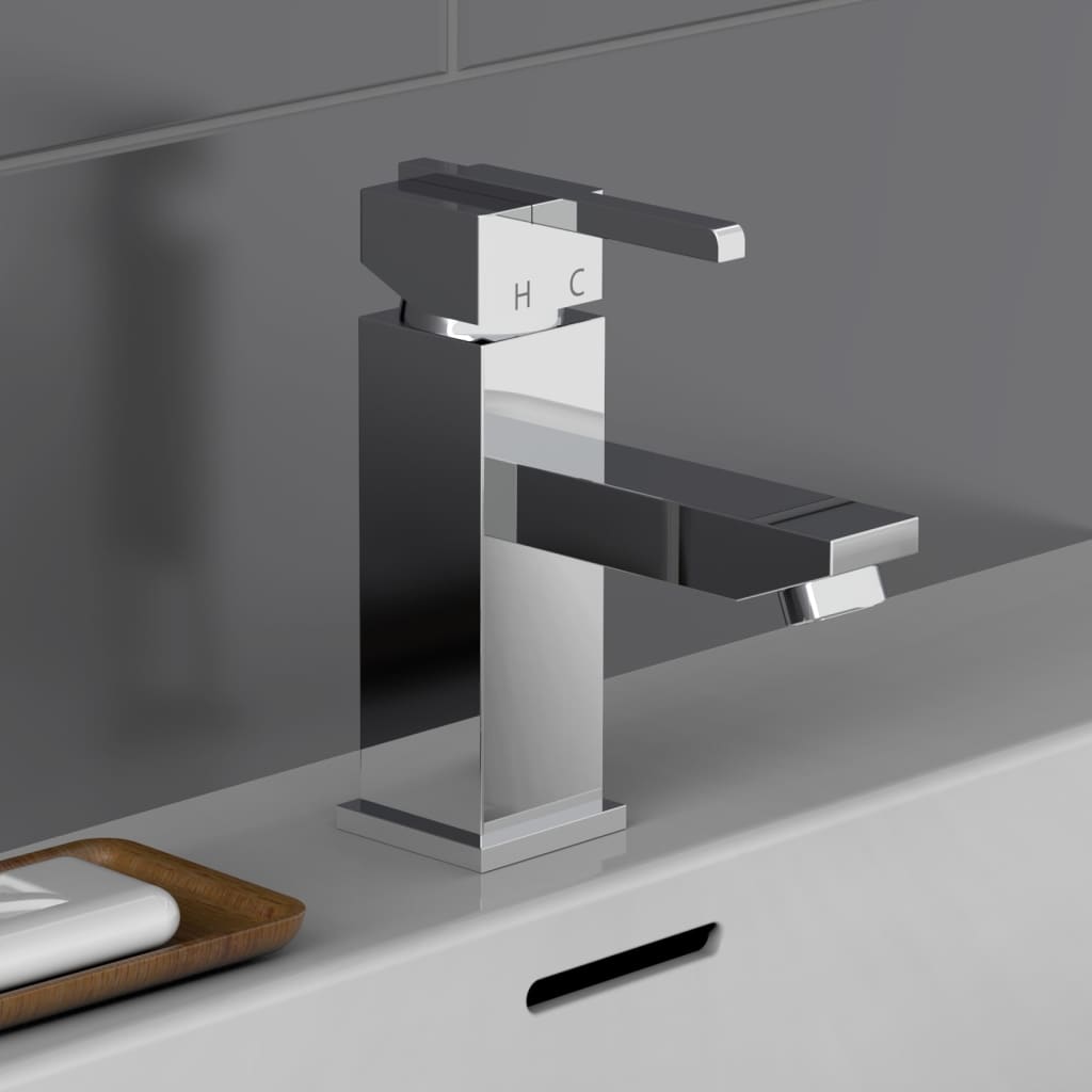 Schütete SchüteTe Washbasin Mixer Frog Chrome -farvet