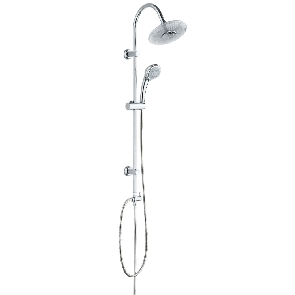 Schütete Schüte Rain Shower Set med LED-belysning Galaxis Chrome-farvet
