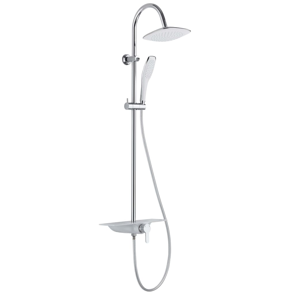 Schüte Rain Shower Set med Mixer Tap og Plateau Waterway Chrome-White