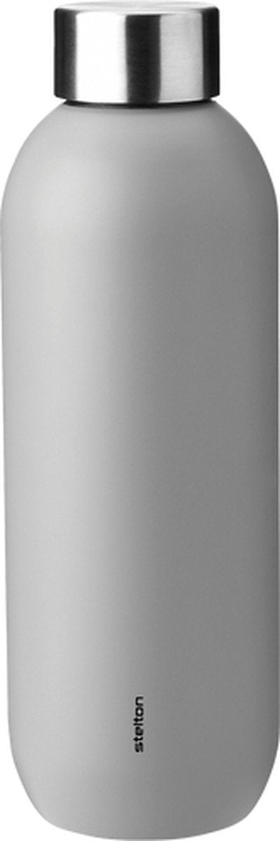 Stelton hold cool - termokande - rustfrit stål - 600 ml - lysegrå