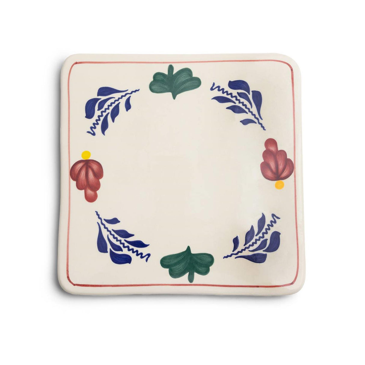 Boerenbont grydeskåner størrelse 20x20cm lertøj